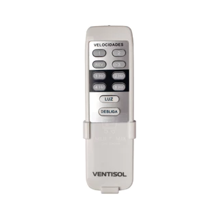Controle remoto bivolt para ventilador de teto (VENTISOL)