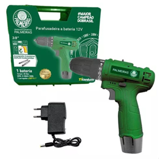 Parafusadeira/Furadeira Bateria Palmeiras + Maleta e Carregador - Titanium