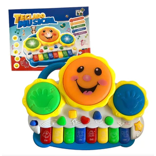 Teclado Infantil Musical solzinho drum interativo brinquedo