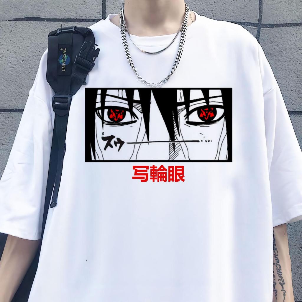 Camiseta blusa Manga Naruto Sasuke Uchiha