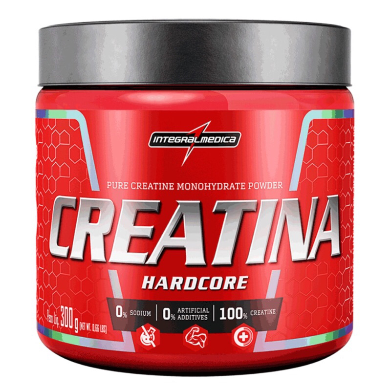 Creatina Monohidratada Hardcore 300g / 150g Original 100% Pura - Integralmedica