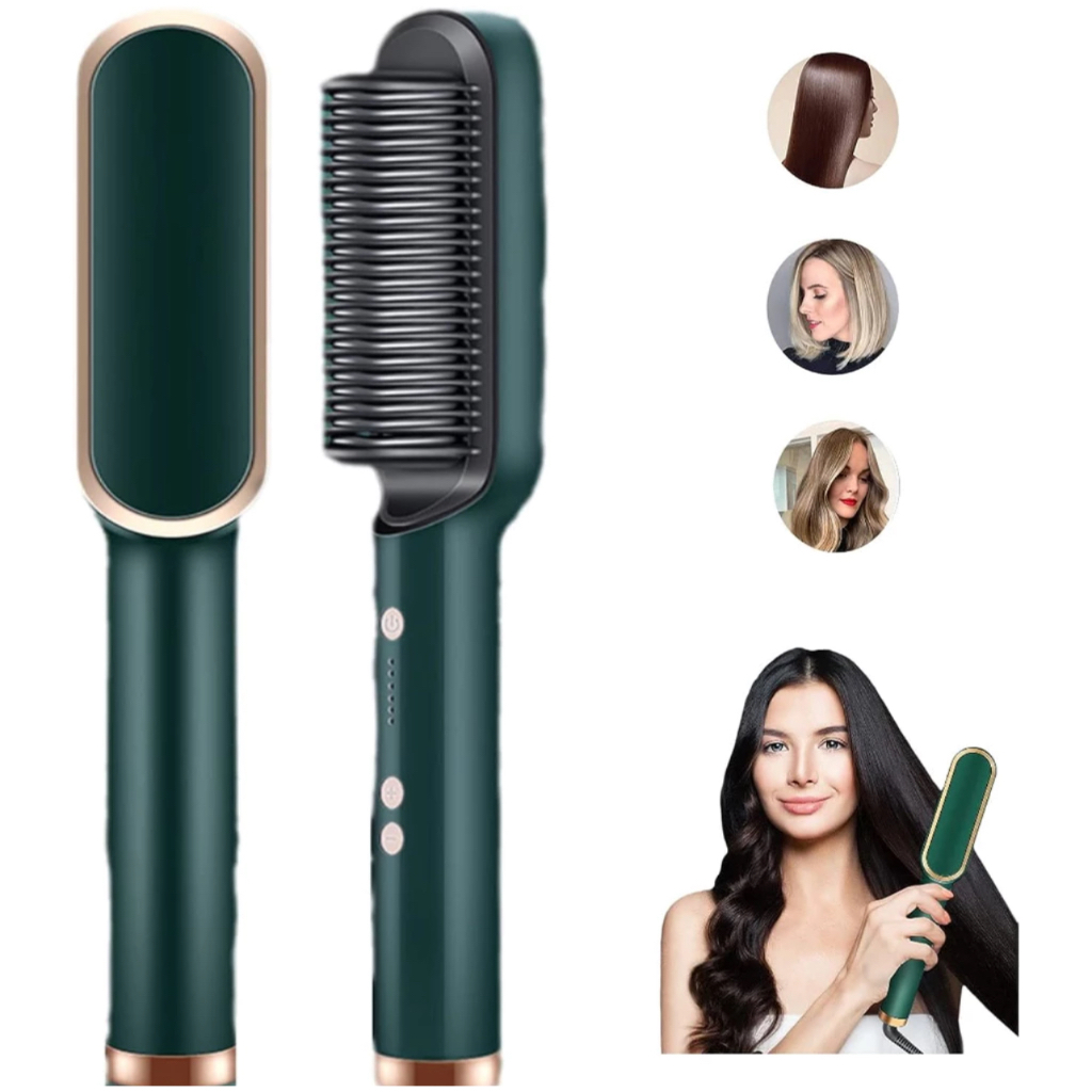 Escova Alisadora De Cabelo Ânion 3 Em 1 Basic Sleek Bivolt - Escova  Alisadora - Magazine Luiza