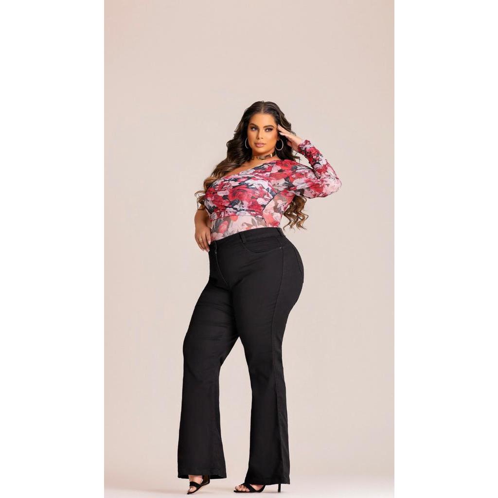 Plus Size Flared Pants