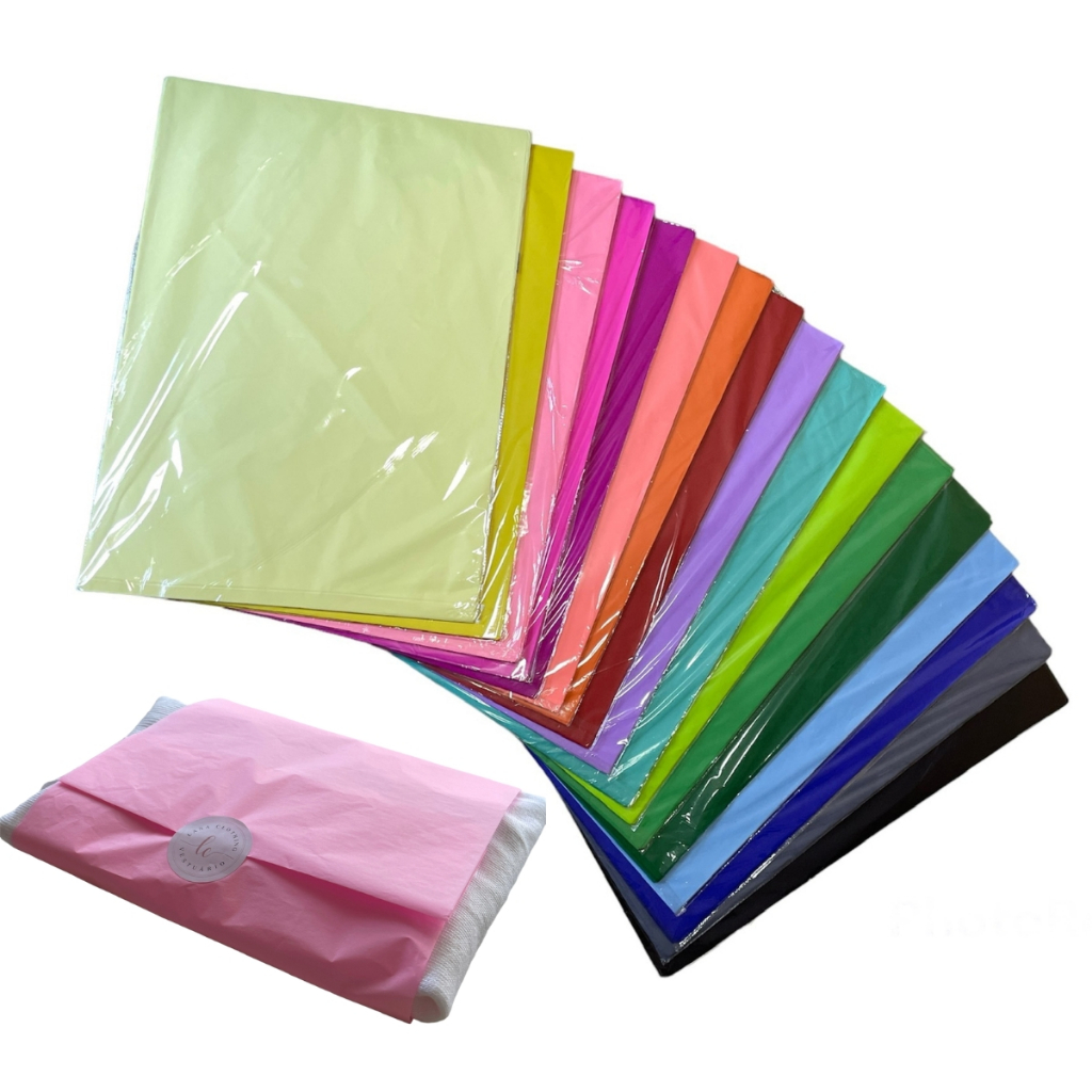 Papel De Seda Colorido Premium 60x48cm - 10 Folhas