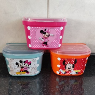 Saleiro de plástico adesivado Mickey e Minnie | Escolha variação