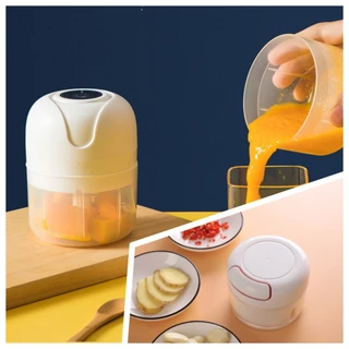 【Opção】Mini Processador Elétrico Moedor+Mini Triturador Processador Manual De Temperos Alho Cebola
