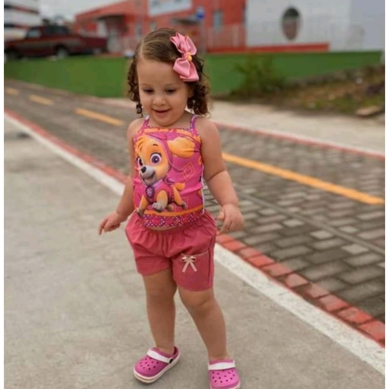 kit de 4 peças de roupas 2 conjuntos infantil menina 1 a 3 anos ...