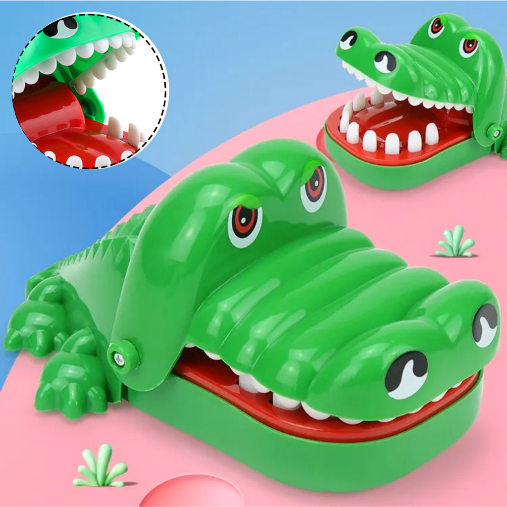 Jogo Crocodilo Dentista Morde Dedo Brinquedo Infantil Shopee Brasil