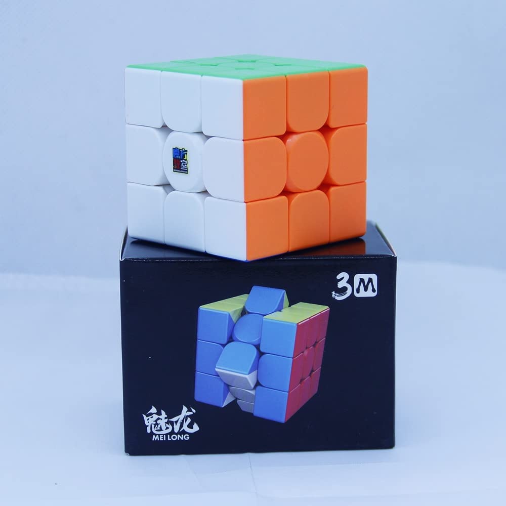 Moyu Meilong M Cubo Mágico 3x3x3 Magnético Profissional Stikerless lubrificado e ajustado