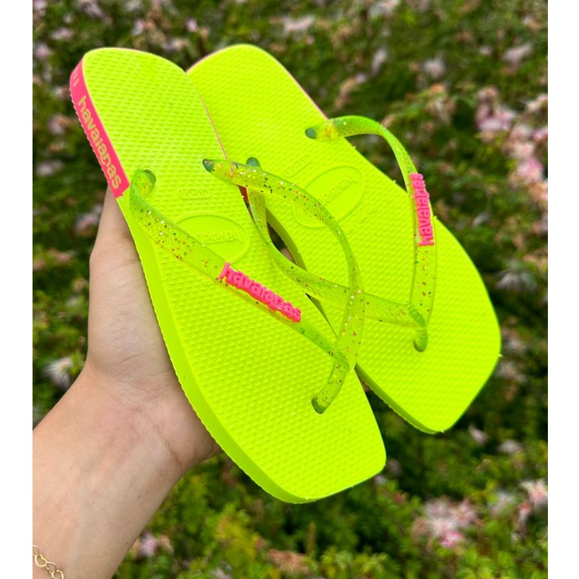 Chinelo de Dedo Casual com Gliter Varias Cores Barato