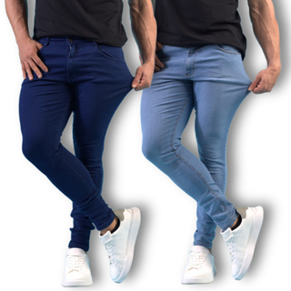 Calça Masculina Jeans Skinny Elastica Bonita Casual Homens Top