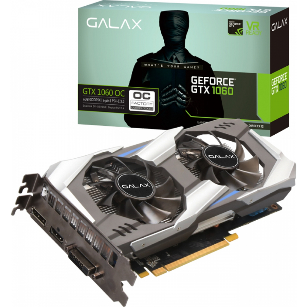 PLACA DE VIDEO GALAX GEFORCE GTX 1060 OC - Retirada Peças