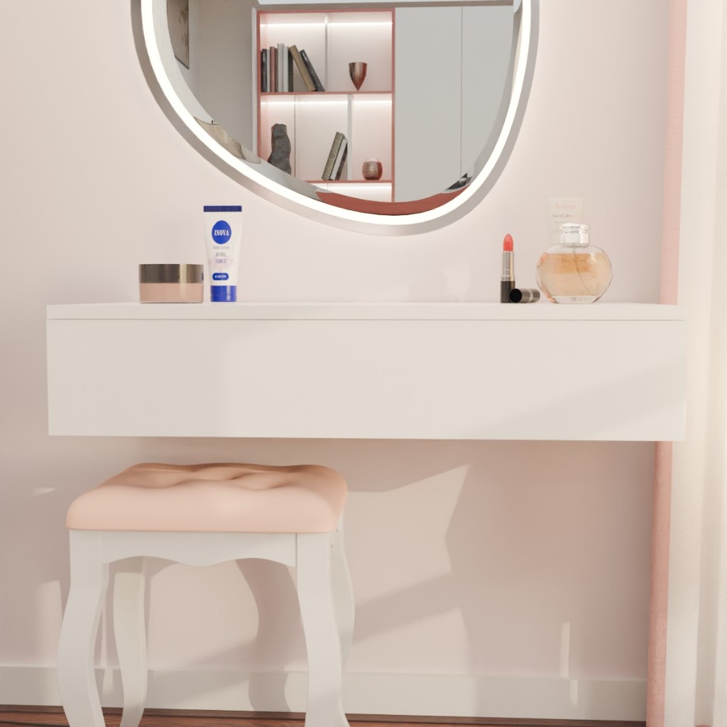 Gaveta Suspensa 70CM Penteadeira Aparador Camarim Corrediças Metalicas