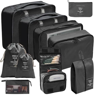 kit 10 peças organizador de mala