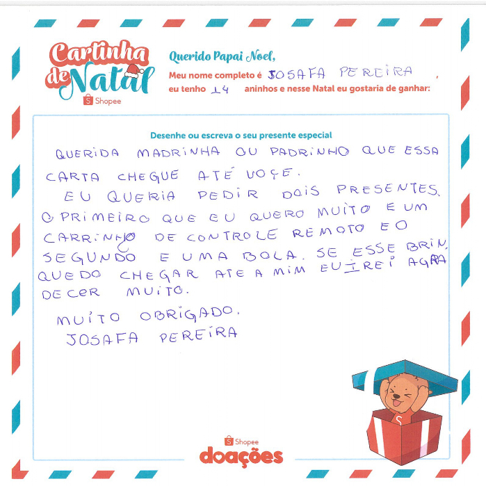 Cartinhas De Crianças De 14 Anos - 1