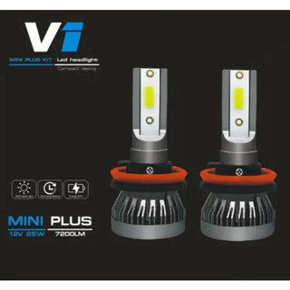 Kit Lampadas Super Led Vision V1 Voyage Gol G6 Farol Baixo, Alto E Milha 7200 Lumens Par