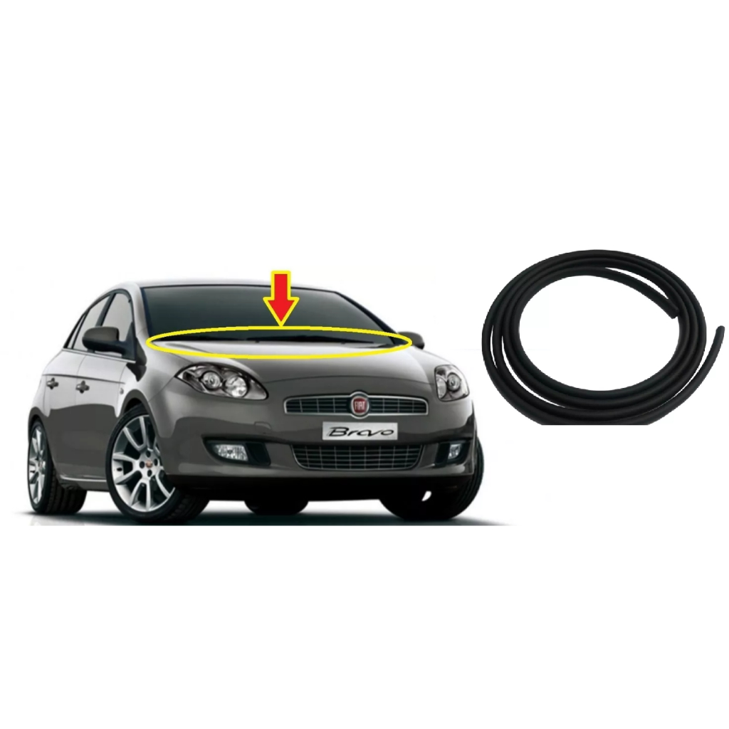 Borracha da churrasqueira do Fiat Bravo todos