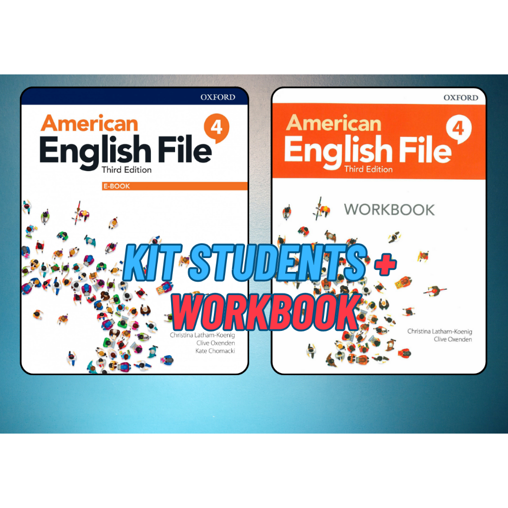 American English File Level 4 third edition Student book + Workbook