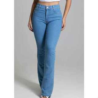 Calça Feminina Sawary Jeans Levanta Bumbum Original Premium Elastano Bonita  Empina Bumbum - Azul