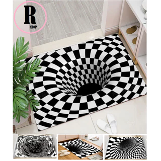 Tapete Visual 3D Antiderrapante Banheiro Capacho Absorvente