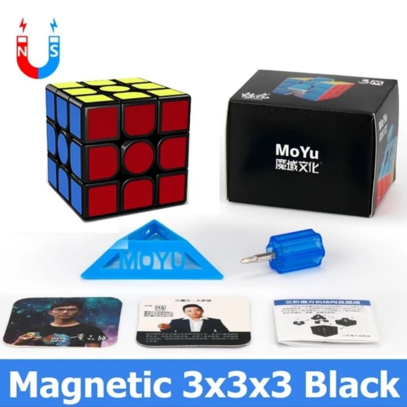 Cubo mágico 3x3 Magnético Moyu Meilong M Adesivo Puzzle