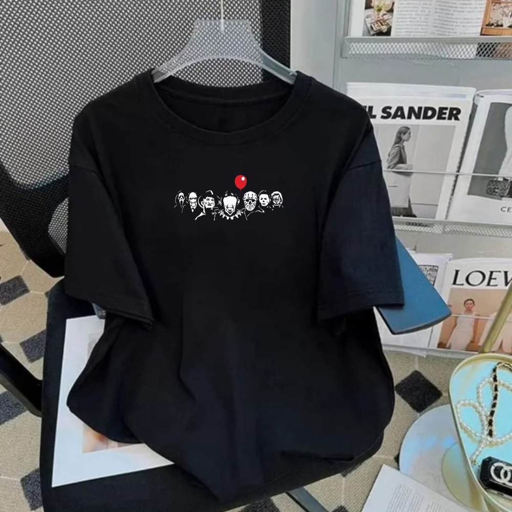 Camiseta Personagens Terror Unissex Algodão