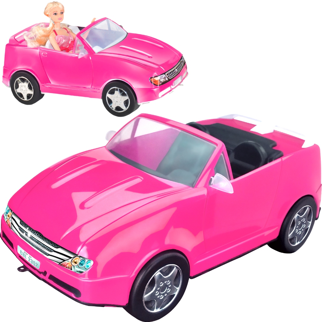 Carrinho De Controle Remoto Candide Glamou Flip Barbie - 1851