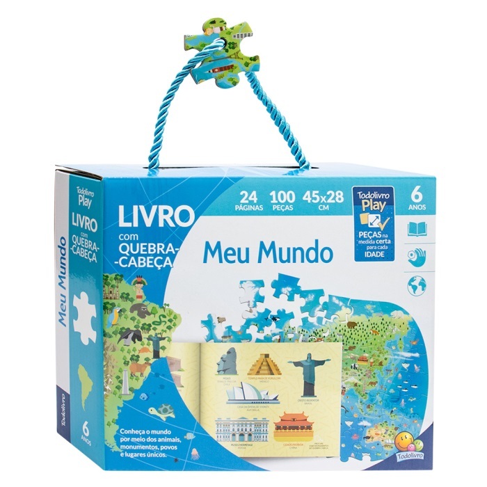 Brinquedo Infantil Quebra-Cabeça Educativo Para Criança Madeira  Reflorestada Patrulha Canina Xalingo - Baby&Kids