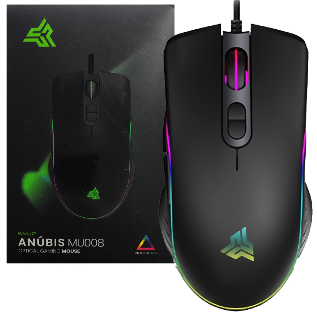 Mouse Gamer Para Jogos 4800 DPI Óptico com LED RGB USB 7 Botões