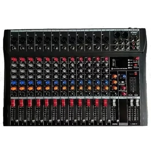 Mesa De Som 12 Canais Bluetooth Usb Mixer Mp3 Visor Le-712