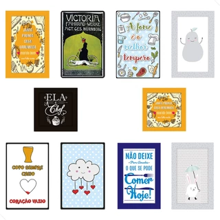 Kit 10 Placas Quadros Decorativos MDF - Plaquinhas decorativas Diversos Temas e Tamanhos -  Quarto Sala Cozinha Banheiro em Oferta na Shopee