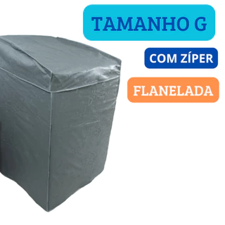 Capa Maquina Lavar Electrolux Brastemp 13 15 16 Kg Zíper
