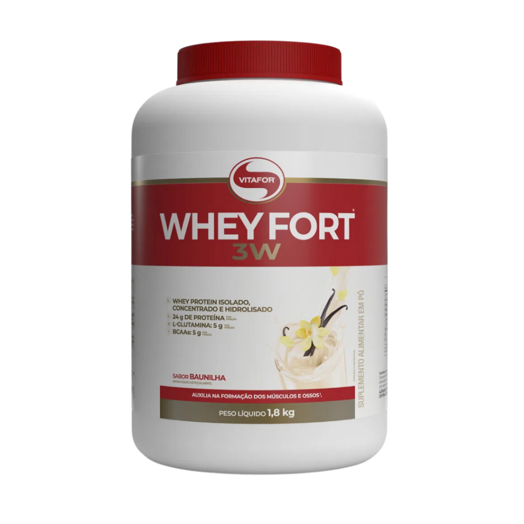 Whey Fort Proteína Isolada E Concentrada 1,8kg – Vitafor