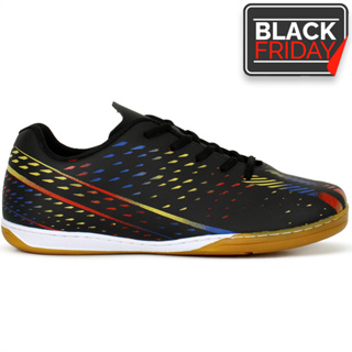 Chuteira Futsal Masculina Premium Tênis De Quadra Costura Reforçada Cores Vibrantes