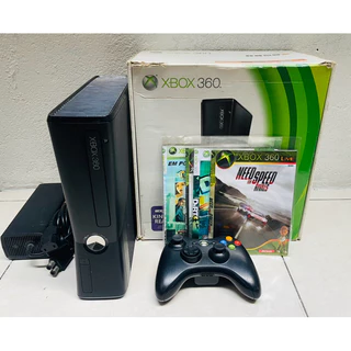 Xbox 360 slim Completo + 10 Jogos