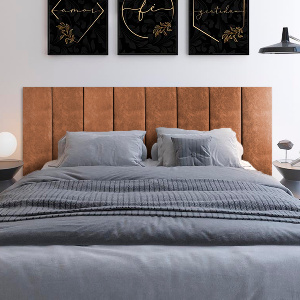 CABECEIRA DE CAMA ESTOFADA DECORATIVA EM MODULOS O ANUNCIO É PARA 1 PEÇA 20X60