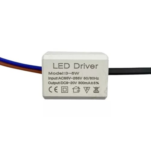 Driver Led Reator Fonte Para Plafon 3w a 5w Bivolt