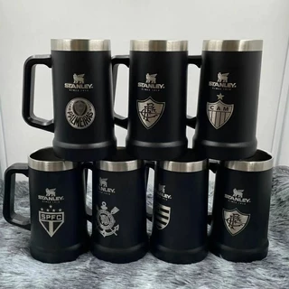 Canecas Térmicas 709ml personalizado com nomes + time.