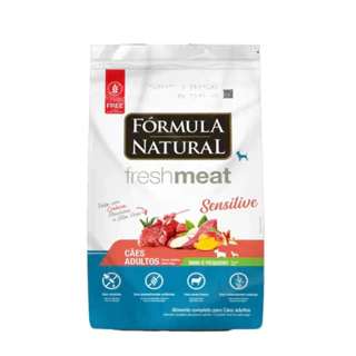 Ração Formula Natural Cães Fresh Meat Sensitive Raças Mini e Pequenas