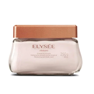 SEM CAIXA- Creme Acetinado Hidratante Desodorante Elysée, 250ml- item desmembrado de Kit presente