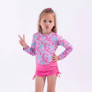Conjunto UV Moda Praia Infantil Menina 6 ao 12 anos