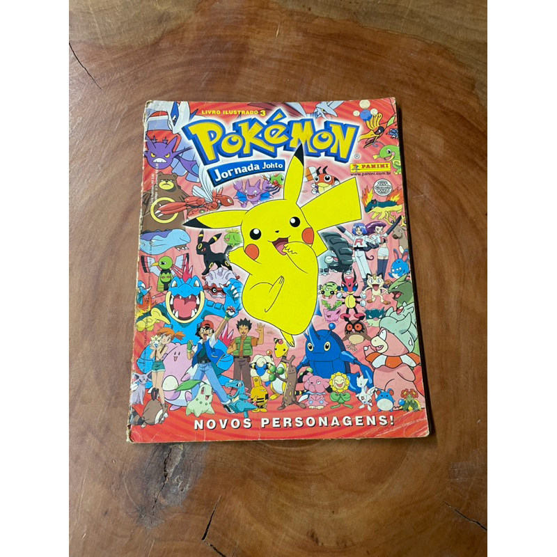 Álbum Pokémon Jornada Johto (original e completo)