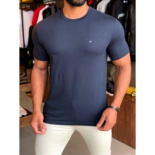 Camiseta Basica Calvin Klein Camisa Ck Algodao