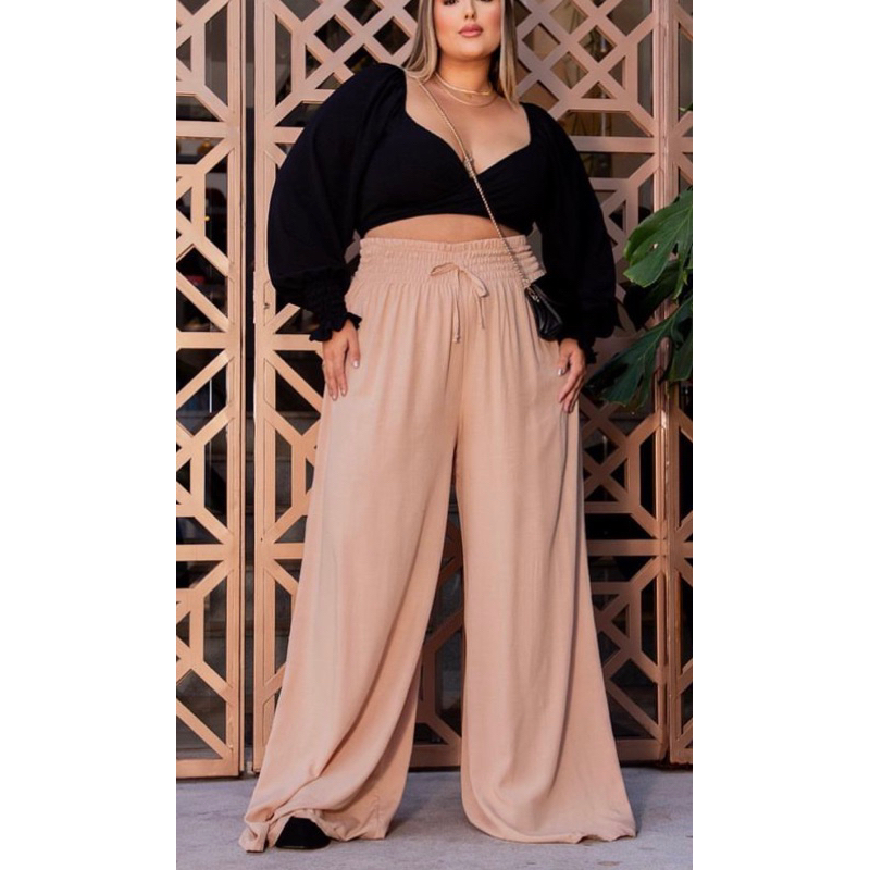 Calça Pantalona Plus Size