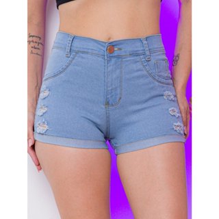 Kit 2 Short Bermuda Jeans Feminina Lycra direta da fbrica