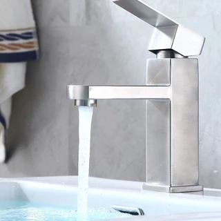 Torneira Gourmet Lavabo Banheiro Luxo Prateado