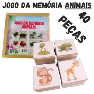 Jogo da memória do animais  Projeto animais educação infantil, Jogos  educação infantil, Atividades montessori