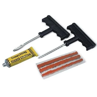 Kit Reparo Pneu Carro Remendo Conserto Borracheiro Moto Jogo Macarrão Veicular Emergência Furado com 3 Refil em Oferta na Shopee