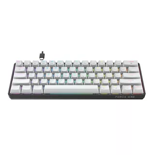 Teclado Gamer Force One Atlas 60% RGB USB Switch Huano Red