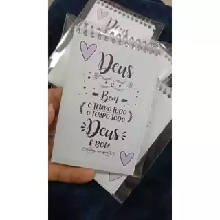 Bloco de notas personalizado para lembrancinha bloquinhos para igreja escola aniversário empresa